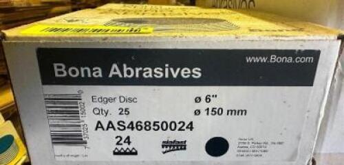 (4) BOXES OF BONA 6" ABRASIVE DISCS