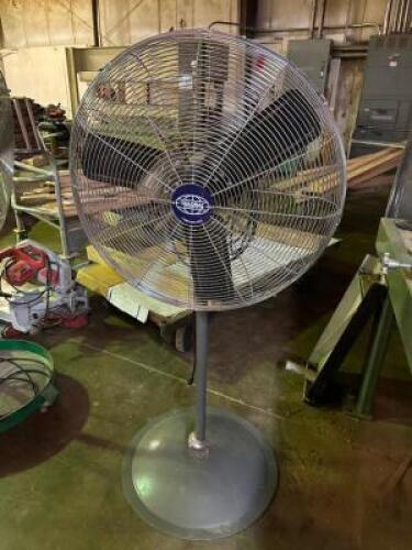 GLOBAL 25" INDUSTRIAL PEDESTAL FAN.