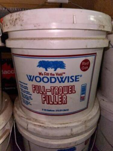 (2) 3.5 GALLON BUCKETS OF WOODWISE FULL TROWEL FILLER BRAZILIAN CJERRY