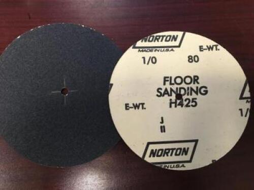 (4) BOXES OF NORTON 6" X 5/16" SANDING DISCS