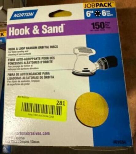 (5) BOXES OF HORTON HOOK AND SAND DISCS 6"