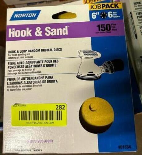 (5) BOXES OF HORTON HOOK AND SAND DISCS 6"
