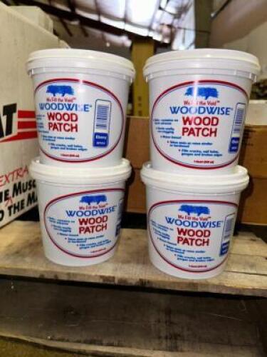 (4) 1 QT CONTAINERS OF WOODWISE WOOD PATCH EBONY