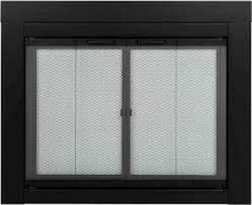 DESCRIPTION: (1) FIREPLACE GLASS DOOR BRAND/MODEL: PLEASANT HEARTH #AT-1001 INFORMATION: IMAGES ARE FOR ILLUSTRATION PURPOSES ONLY AND MAY NOT BE AN E