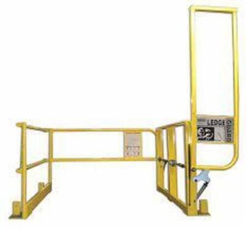 DESCRIPTION: (1) LEDGE GUARD MEZZANINE GATE BRAND/MODEL: PLYMOUTH #300843 INFORMATION: YELLOW SIZE: 83 1/4 IN X 75 IN, PARTIALLY ASSEMBLED RETAIL$: $5