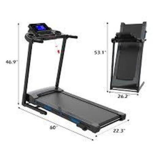DESCRIPTION: (1) TREADMILL BRAND/MODEL: XTERRA #KRD-JK8806-2A INFORMATION: BLACK SIZE: FOLDABLE RETAIL$: $450.00 EA QTY: 1
