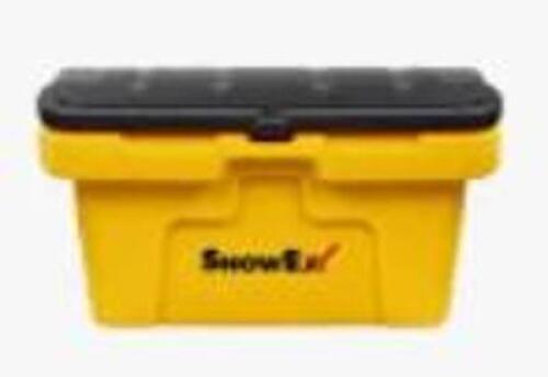 DESCRIPTION: (1) SALT STORAGE BOX BRAND/MODEL: SNOWEX #15605629 INFORMATION: YELLOW SIZE: 240 LB, 33 X 22.75 X 17.4 RETAIL$: $202.67 EA QTY: 1
