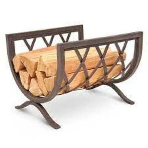 DESCRIPTION: (1) FIRE PIT WOOD HOLDER BRAND/MODEL: PILGRIM INFORMATION: IRON, WEAVE RETAIL$: $259.00 EA QTY: 1