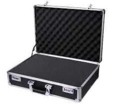 DESCRIPTION: (1) BRIEFCASE STYLE HARD PROTECTIVE CASE WITH FOAM BRAND/MODEL: AGILENT INFORMATION: BLACK WITH SILVER RETAIL$: $583.00 EA QTY: 1