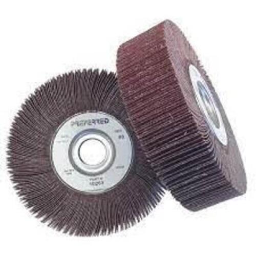 DESCRIPTION: (2) BOXES OF (2) UNMOUNTED FLAP WHEELS BRAND/MODEL: FACHERRADER SIZE: 8" X 1" X 1-3/4" RETAIL$: $346.53 EA QTY: 2