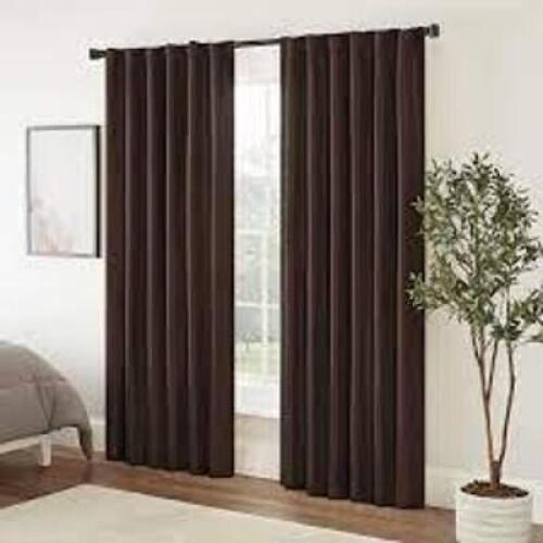 DESCRIPTION: (1) ROOM DARKENING CURTAINS BRAND/MODEL: ECLIPSE INFORMATION: ESPRESSO SIZE: 100X84 RETAIL$: $4719 ea QTY: 1