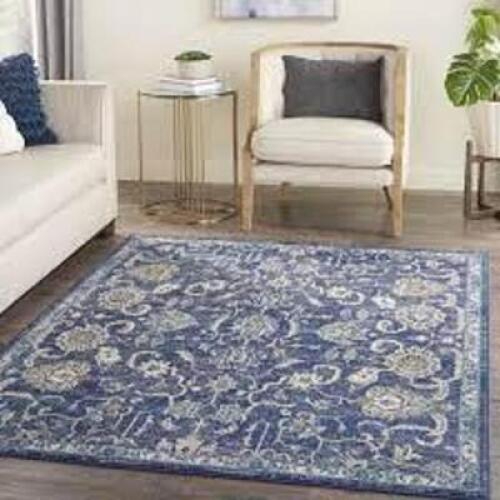 DESCRIPTION: (1) AREA RUG BRAND/MODEL: GRAFIX INFORMATION: BLUE SIZE: 5X3 RETAIL$: $53.24 EA QTY: 1
