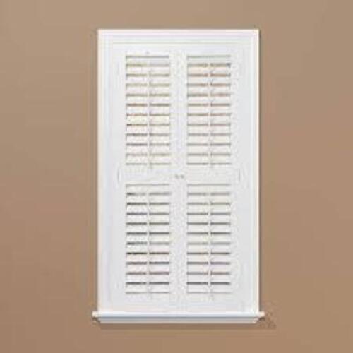 DESCRIPTION: (1) WOODEN SHUTTERS INFORMATION: WHITE SIZE: 61X42X52 QTY: 1