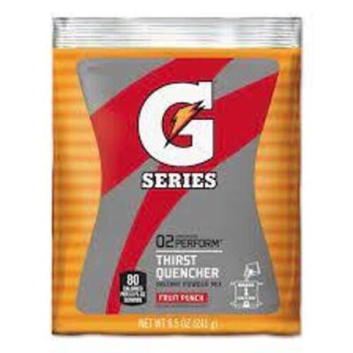 DESCRIPTION: (1) CASE OF (40) PACKETS OF SPORTS DRINK CONCENTRATE BRAND/MODEL: GATORADE #5200 INFORMATION: FRUIT PUNCH SIZE: 8.5 OZ PACKS RETAIL$: $11