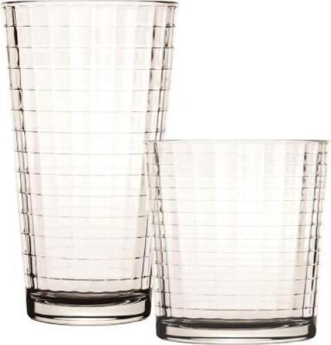 CIRCLEWARE 16PC DRINKING GLASS SET RETAILS FOR $32.34