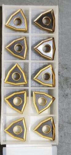 DESCRIPTION: (10) WNMG4322P CARBIDE TURNING INSERT BRAND/MODEL: WIDIA 0804082P RETAIL$: 21.80 PER INSERT QTY: 10