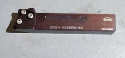 DESCRIPTION: (1) HU-25R00-16-E CUTT OFF TOOLHOLDER BRAND/MODEL: HERTEL HU-E20L45-12 -E RETAIL$: $142.27 QTY: 1