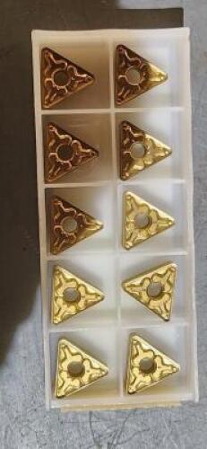 DESCRIPTION: (10) TNMG333 CARBIDE TURNING INSERTS BRAND/MODEL: TUNGALOY TNMG333TM RETAIL$: 11.35 PER INSERT QTY: 10