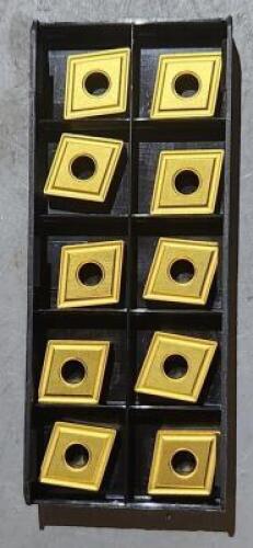 DESCRIPTION: (10) CNMG431 CARBIDE TURNING INSERTS BRAND/MODEL: VC 2650573 RETAIL$: 24.06 PER INSERT QTY: 10