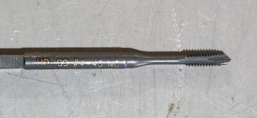 DESCRIPTION: (2) HSS STRAIGHT FLUTE TAP BRAND/MODEL: CLEVELAND C27689 SIZE: 4-40 RETAIL$: $26.89 QTY: 2