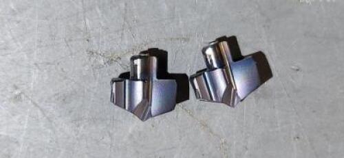 DESCRIPTION: (2) SOLID CARBIDE DRILL TIP INSERTS BRAND/MODEL: ISCAR QCP-0445-2M RETAIL$: $106.00 PER INSERT QTY: 2