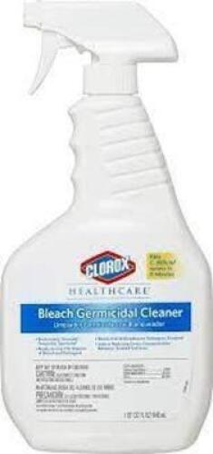 DESCRIPTION: (6) BLEACH GERMICIDAL CLEANER BRAND/MODEL: CLOROX HEALTHCARE SIZE: 32 FL OZ RETAIL$: $20.00 EA QTY: 6