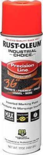 DESCRIPTION: (6) LINE MARKING PAINT BRAND/MODEL: RUST-OLEUM INFORMATION: FLUORESCENT RED SIZE: 17 OZ RETAIL$: $6.38 EA QTY: 6