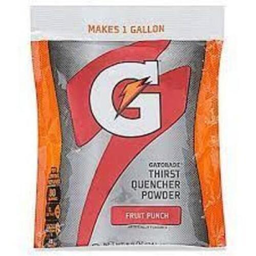 DESCRIPTION: (8) SPORTS DRINK CONCENTRATE POWDER BRAND/MODEL: GATORADE INFORMATION: FRUIT PUNCH SIZE: MAKES 1 GALLON PER PACKET RETAIL$: $8.78 EA QTY: