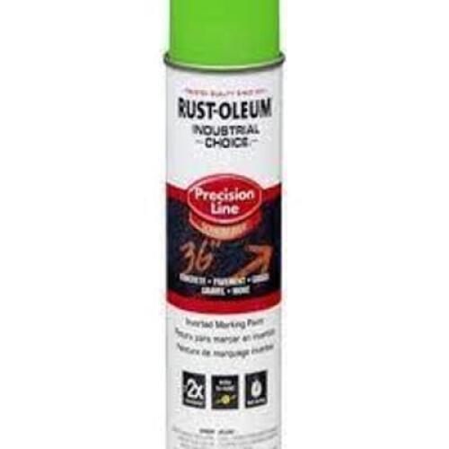 DESCRIPTION: (6) MARKING PAINT BRAND/MODEL: RUST-OLEUM #203023 INFORMATION: FLUORESCENT GREEN SIZE: 17 OZ RETAIL$: $15.64 EA QTY: 6
