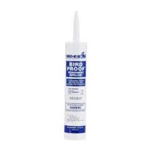 DESCRIPTION: (5) BIRD PROOF TRANSPARENT REPELLENT BRAND/MODEL: BIRD X #6WB53 SIZE: 10.5 OZ RETAIL$: $12.66 EA QTY: 5