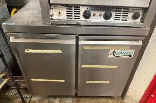 AVANTCO 36" TWO DOOR UNDER COUNTER FREEZER