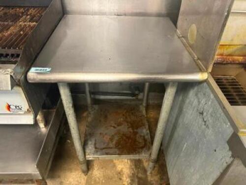 24" X 24" STAINLESS TABLE