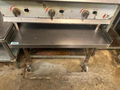 36" X 30" STAINLESS LOW BOY EQUIPMENT STAND