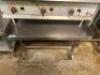 36" X 30" STAINLESS LOW BOY EQUIPMENT STAND