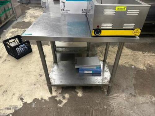 30" X 24" STAINLESS TABLE