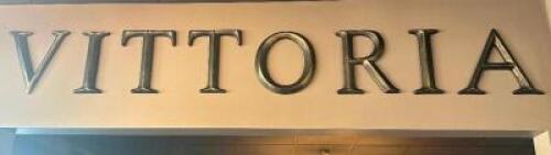 " VITTORIA " 20" WOODEN LETTERING.