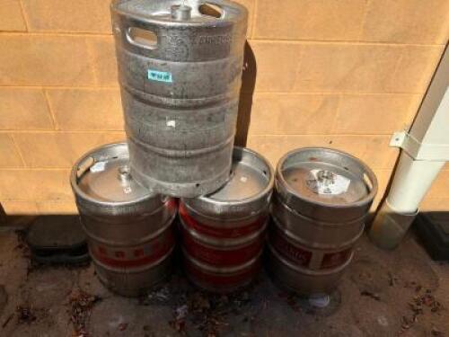 (4) FULL SIZE EMPTY KEGS