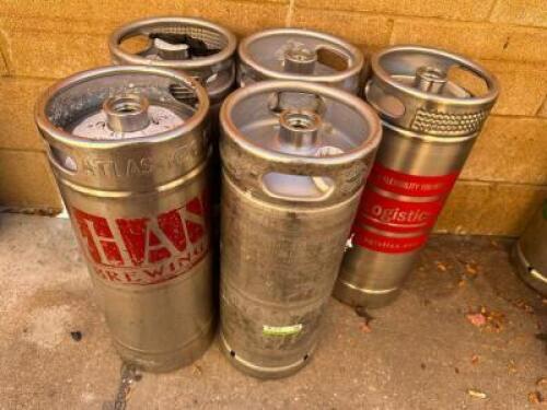 (5) EMPTY QUARTER BARRELS KEGS