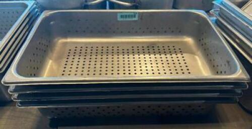 (4) FULL SIZE SLOTTED STAINLESS INSERTS