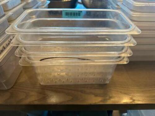 (4) 1/3 SIZE SLOTTED PLASTIC INSERTS.