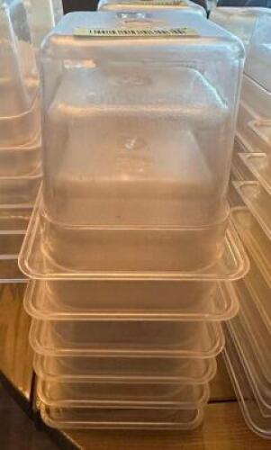 (6) 1/6 SIZE PLASTIC INSERTS.