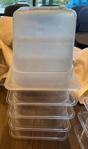 (6) 1/6 SIZE PLASTIC INSERTS.