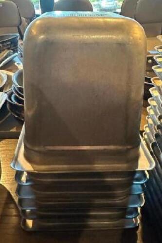 (6) 1/6 SIZE STAINLESS INSERTS.