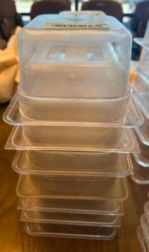 (6) 1/6 SIZE PLASTIC INSERTS.