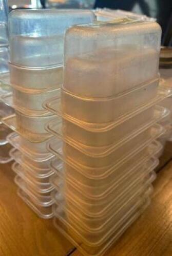 (16) 1/9TH SIZE PLASTIC INSERTS.
