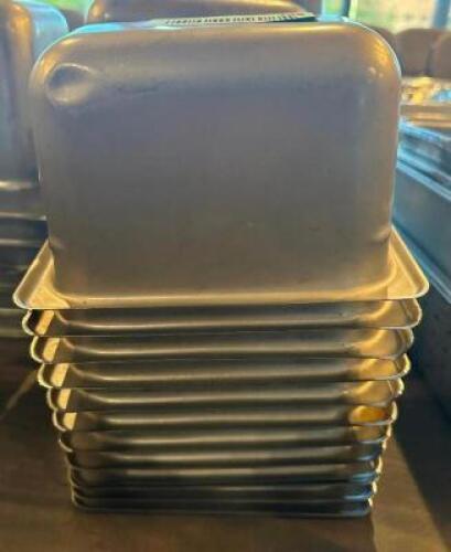 (12) 1/9TH SIZE STAINLESS INSERTS.