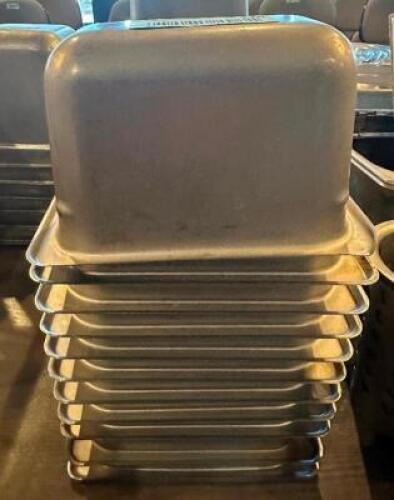 (12) 1/9TH SIZE STAINLESS INSERTS.