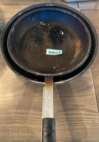 (2) LARGE SKILLETS