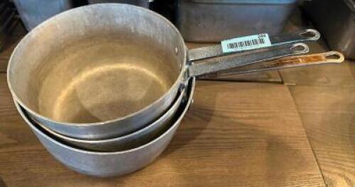 (3) 10" SAUCE POTS