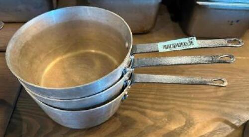 (3) 10" SAUCE POTS